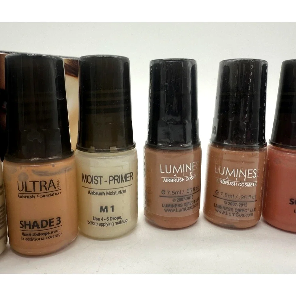 Luminess Air Airbrush Starter Kit 8pc 0.25oz Each‎ Foundation Primer Blush Glow